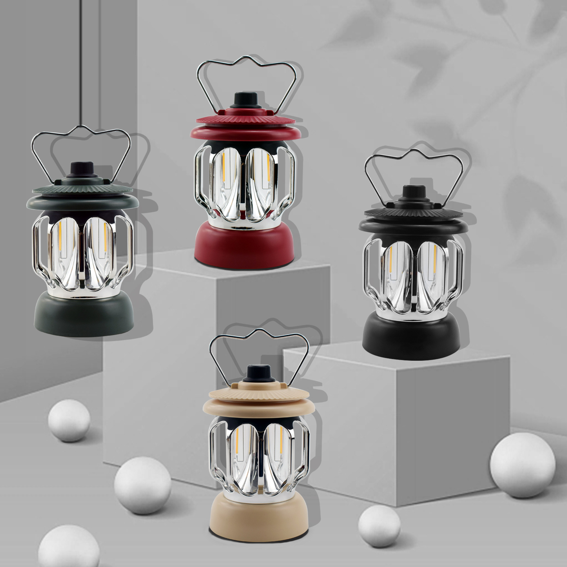 Cross-border outdoor atmosphere camping lamps, camping lamps, LED charging, retro horse lamps, tent lighting lamps, campsite portable lamps Application Scenario