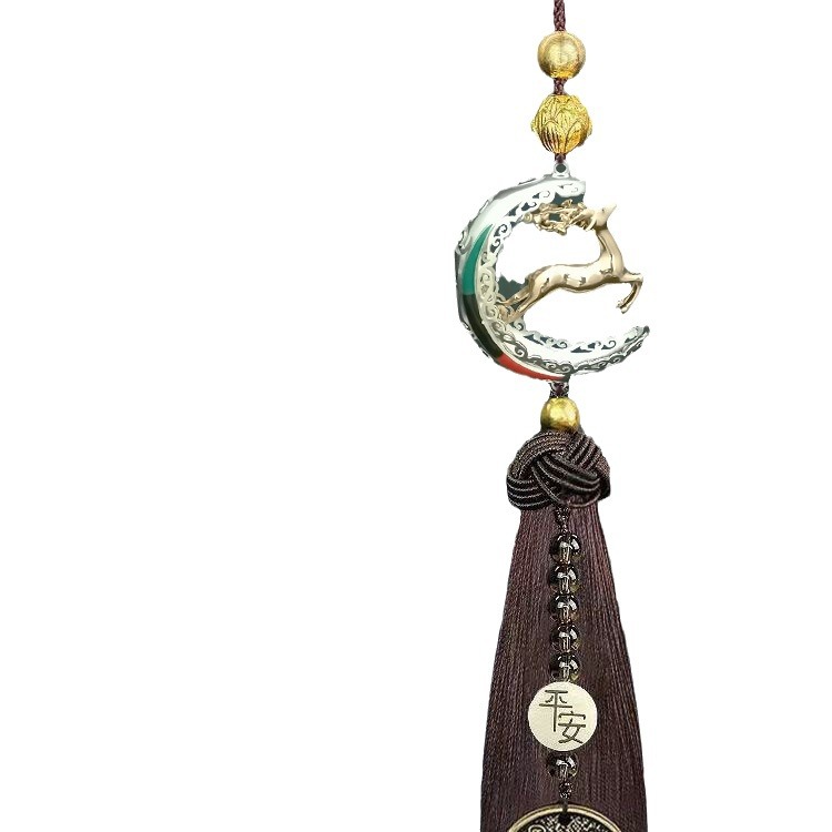 New 2024 car hangers, safe journey, car hangers, interior decoration for safety, wholesale of ethnic style hangers, national trend accessories Item Picture