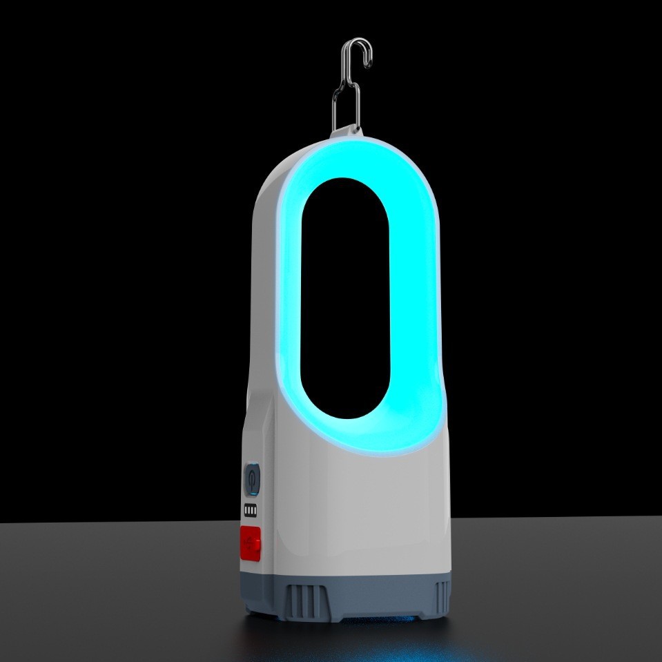 Outdoor camping lamp, seven-color atmosphere lamp, multi-functional portable lamp, mobile phone emergency charging