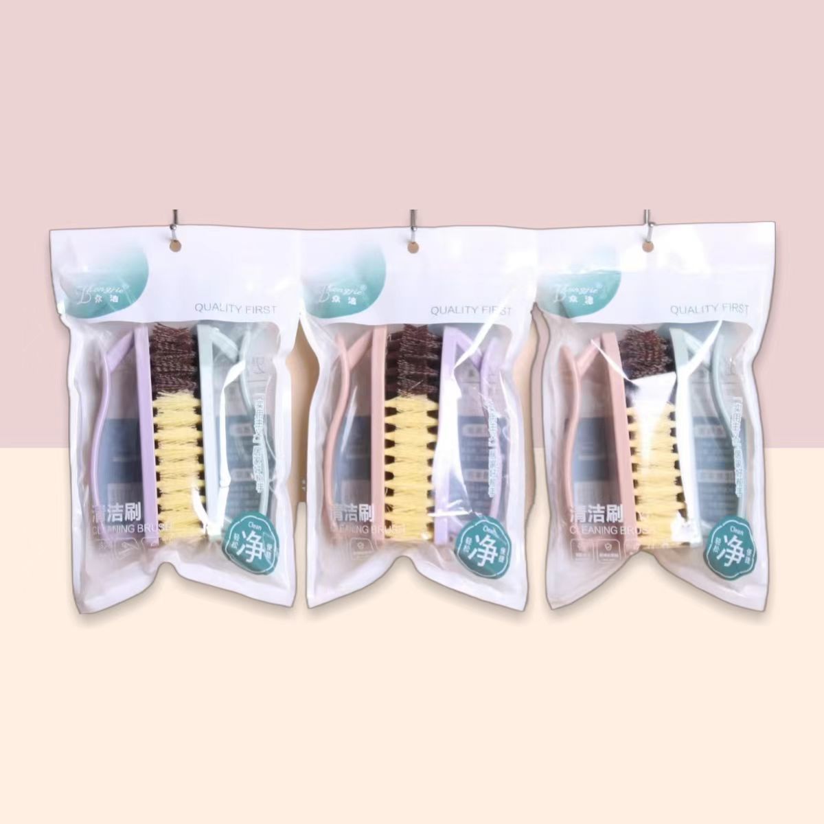 Multi-functional shoe and garment cleaning tool that won't damage shoes, clothing board brush, garment brush, plastic brush, household use