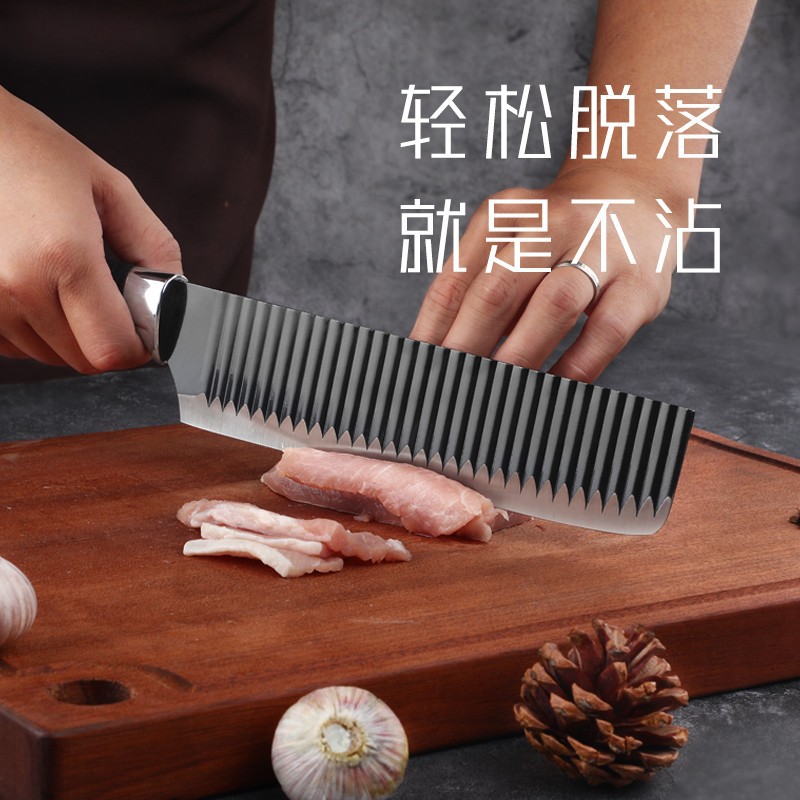 Black Wave Knife set of Six pieces, stainless steel kitchen knife, household kitchen fruit knife, chef knife, gift color box set Specification image