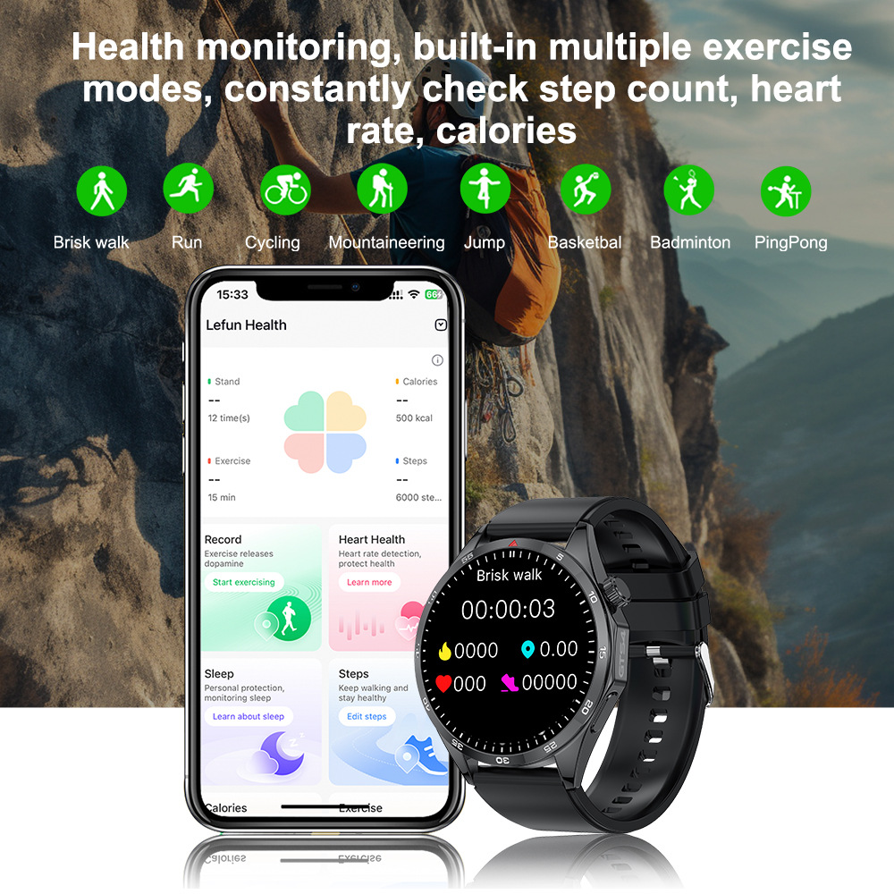 Lemfo Adult Hd Bluetooth Call Sports Health Monitor Gts4/Lt09 Smartwatch Cross-Border 2024 Specification drawing
