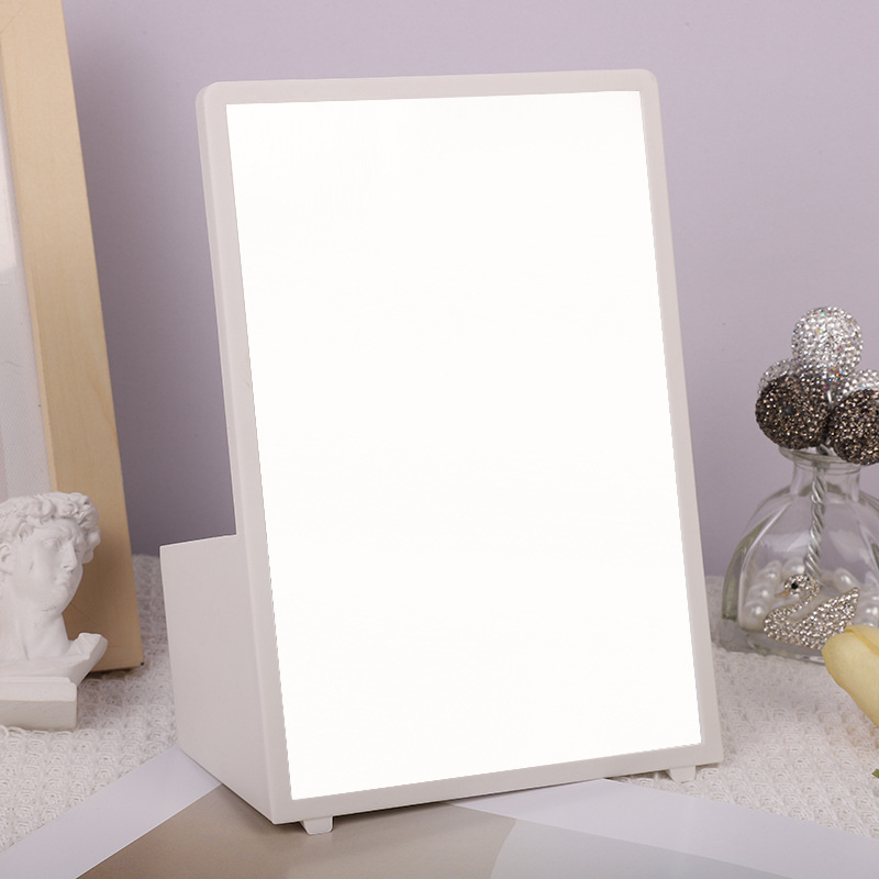 Factory Direct Single Desk Mirror Dormitory Rectangular Makeup Mirror Makeup Mirror Storage Integrated Makeup Mirror Makeup Mirror Specification drawing