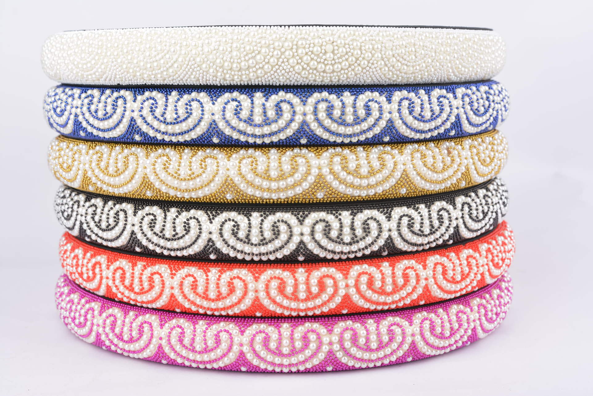 纯手工编制新款四季通用型防滑透气吸汗汽车夏季珠子方向盘套