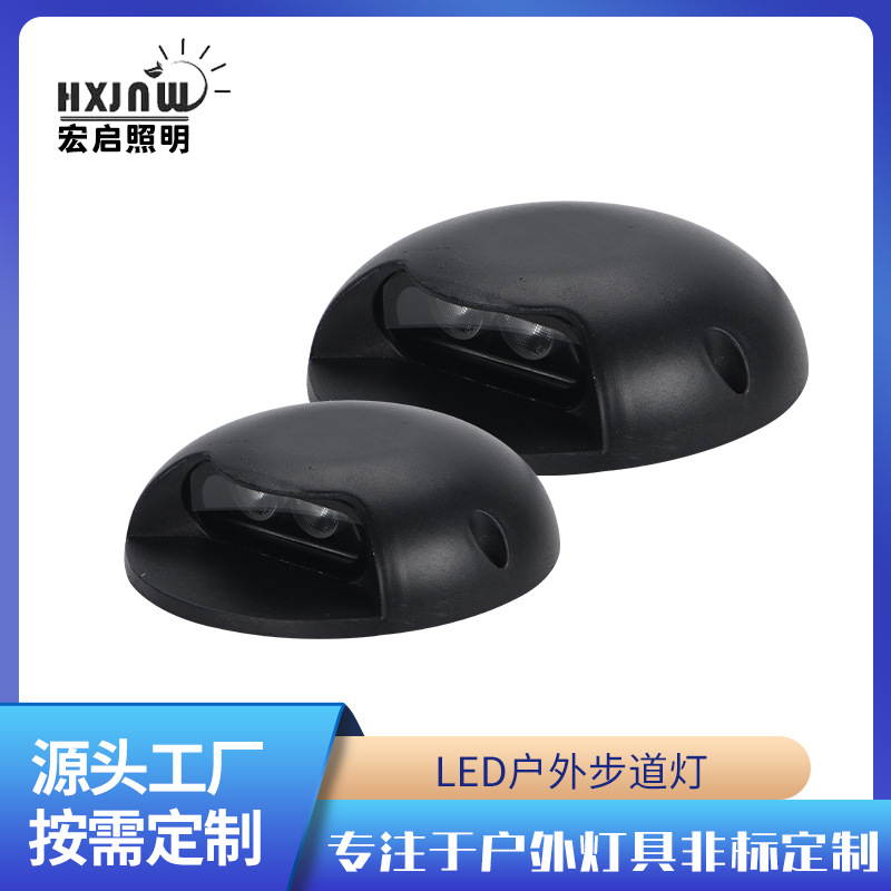 LED walkway light outdoor waterproof aisle light transparent installation 124-light corridor light stair footlights