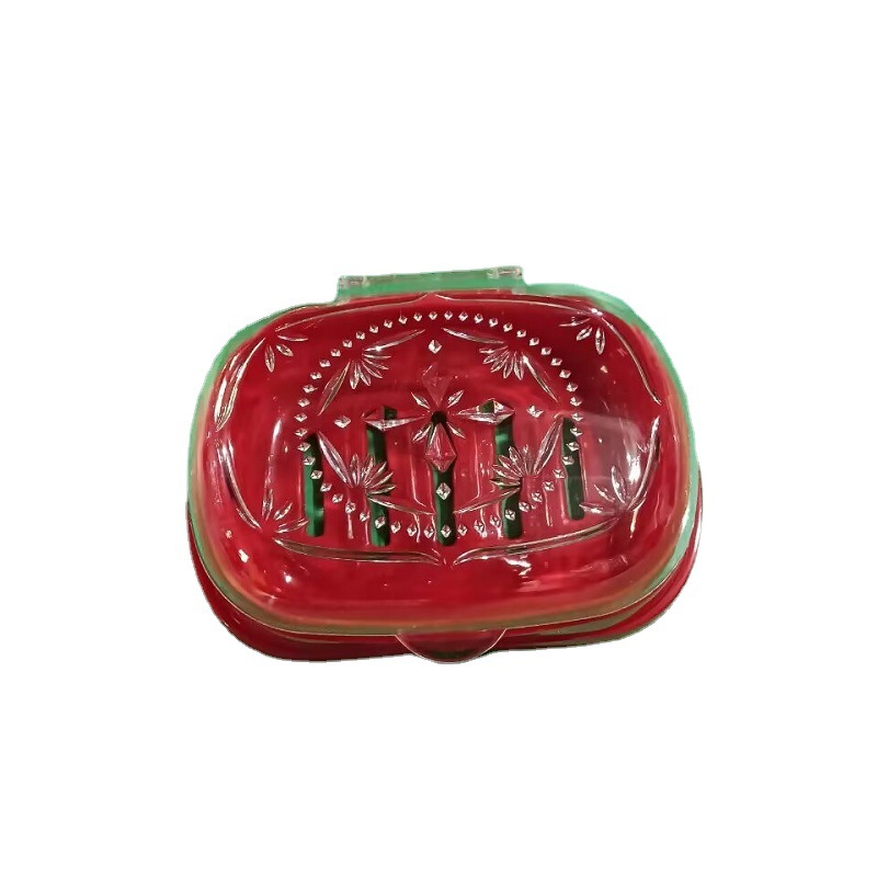 Transparent flip-top soap boxes, colored plastic soap boxes, wholesale of daily necessities for one-yuan stores Item Picture