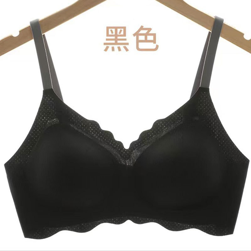 2022 New Thin Women's Underwear Simple Solid Color Seamless Bra Breathable Without Underwire One Piece Of Four Seasons Universal Item Picture