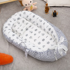 跨境专供折叠可拆洗便携式防压婴儿床中床仿生全脱卸婴儿枕婴儿床