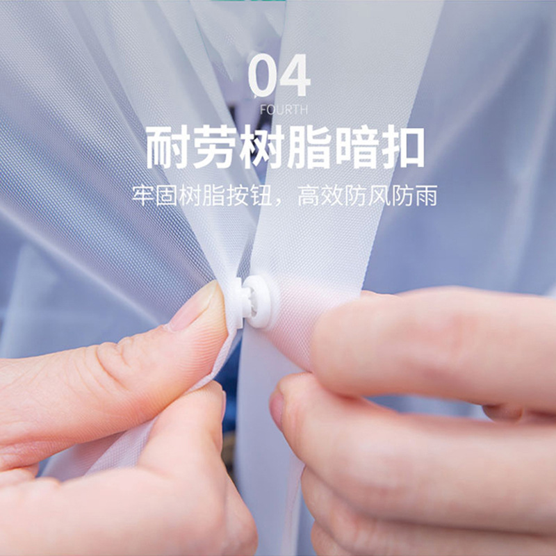 One-piece raincoat, long hiking windbreaker, long one-piece transparent raincoat for boys and girls, Korean fashion Application Scenario