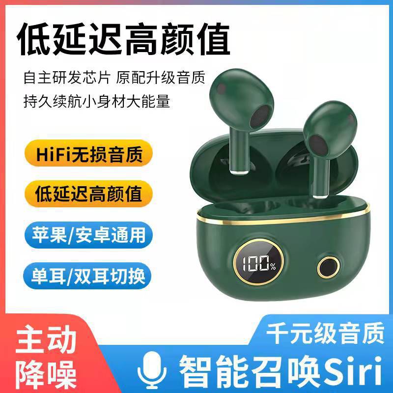 Cross-border TWS pro100 wireless headphones, low-latency sports and gaming charging in-ear stereo Bluetooth headphones details Picture
