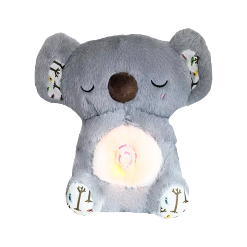 Cross-border new product: Breathing Bear Little Otter plush Toy, Glowing Audio, Children's Soothing and lulling Doll in stock Item Picture