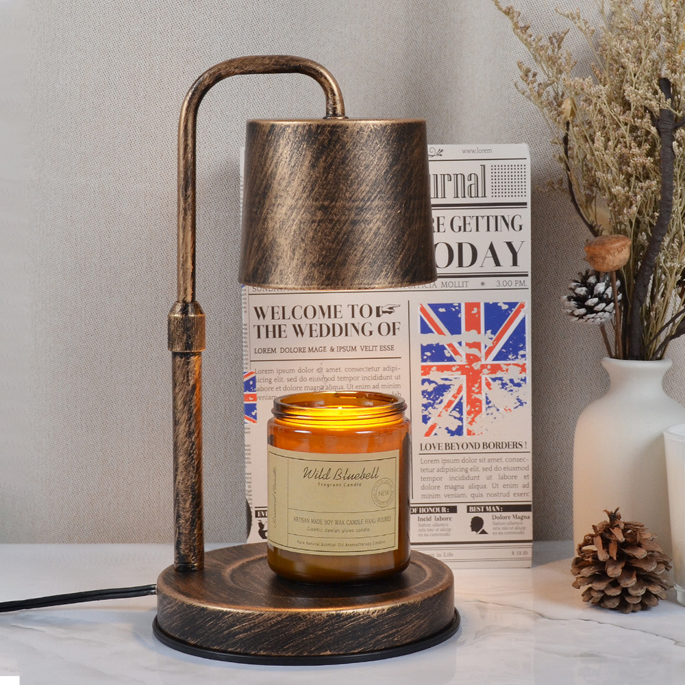 New Holiday Gifts Melting Candle Light Romantic Atmosphere Aromatreatment Light Creative Advanced Sense Table Lamp American Decorative Melting Wax Lamp