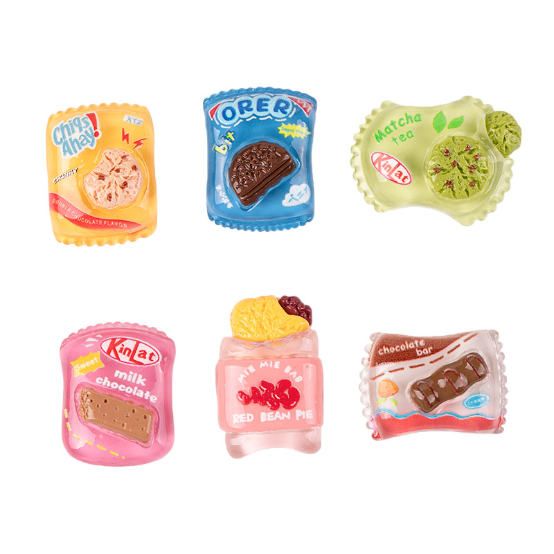 Resin accessories, cartoon simulation cookies, fun snacks, diy cream glue, phone cases, patches, hair accessories, decorative materials Item Picture