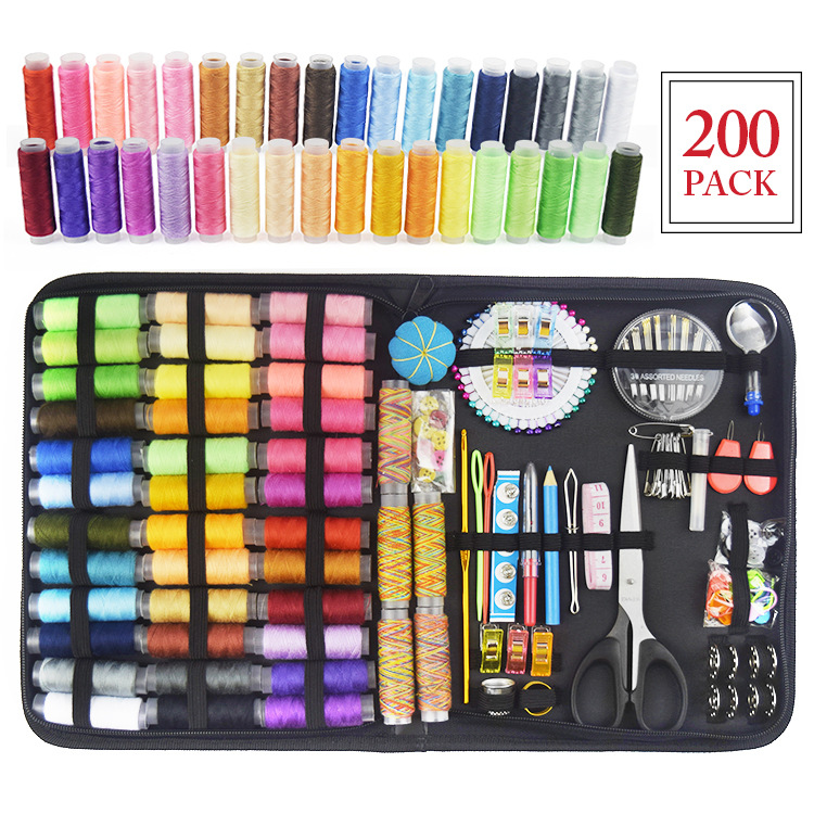 Amazon Sewing Kit, sewing Set, Travel sewing kit, Home sewing combination 200-piece set in stock for wholesale