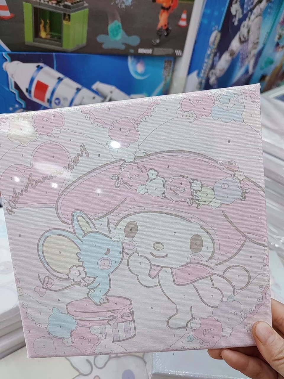 新款20×20数字油画批发儿童diy手工绘画地摊手作店画画玩具活动