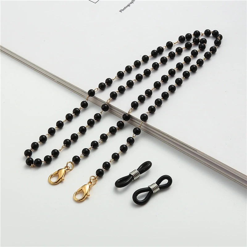 Eyewear accessories, pearl beads, sunglasses chains, fashionable accessories, eyewear chains, lanyards, anti-slip mask lanyards, l cross-border Item Picture