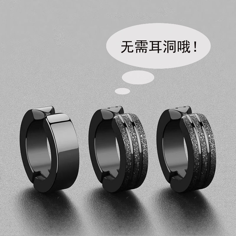 High-end earpierless earrings for men, trendy matte ear bone clips for fashionable men and women, new earrings that exude individuality and charm Application Scenario