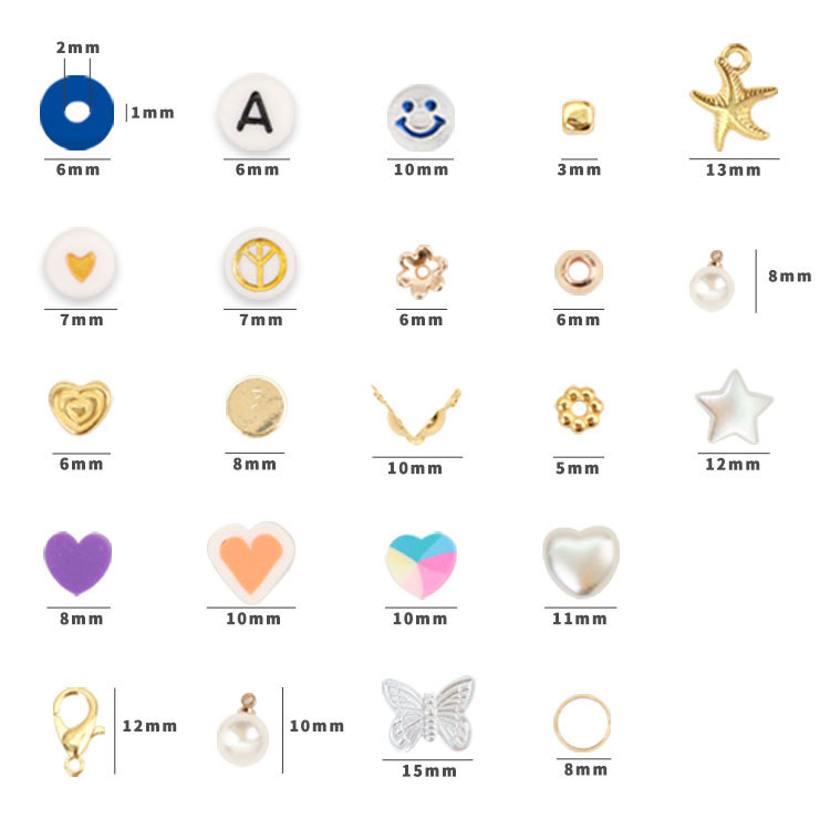 跨境软陶串珠细节图