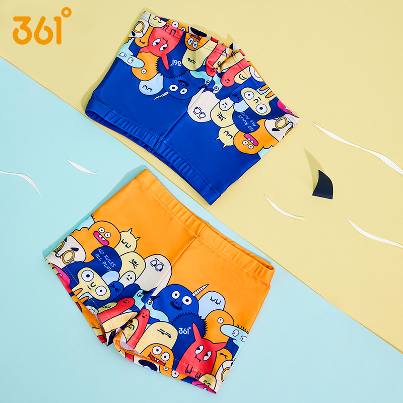 Children's Swim Trunks Boys Baby Split Swimsuit Small Big Children Cute Print Breathable Quick Drying Swim Trunks details Picture