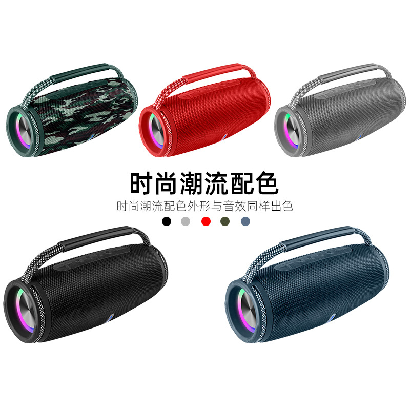 Cross-Border Outdoor High-Quality Wireless Bluetooth Speaker, Smart Stereo Portable Subwoofer, Portable Bluetooth Speaker