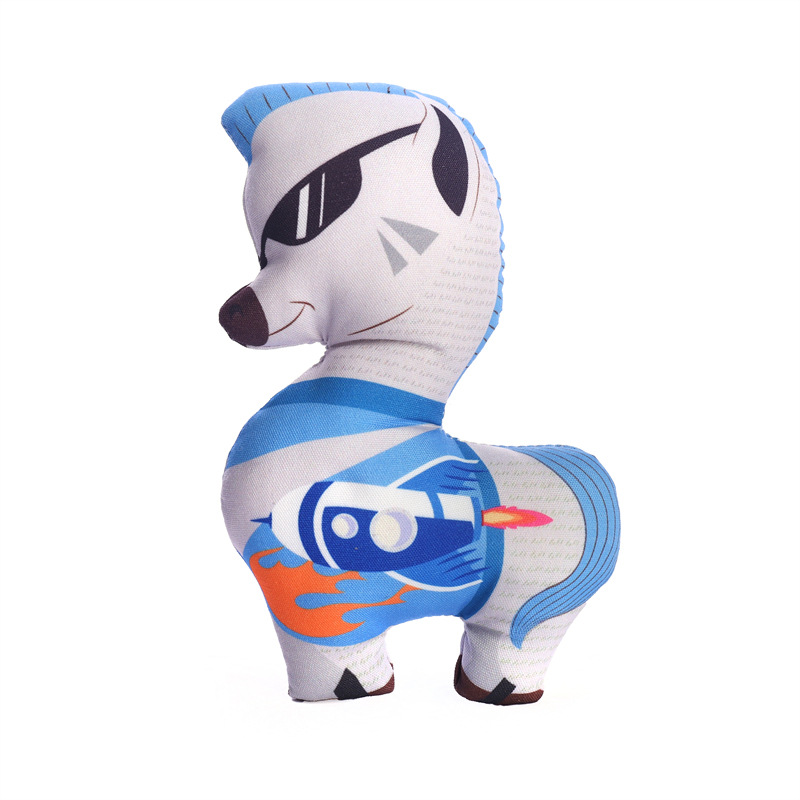Dog toys, plush, vocal pets, teddy, Corgi, printed pony, teething, biting, boring, interactive products Application Scenario