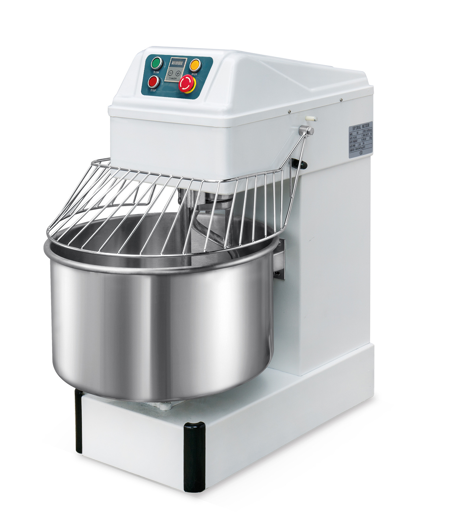 HS50 commercial dough mixer with dual speed and dual action, 54L capacity, fully automatic dough mixing and kneading machine for direct sale details Picture