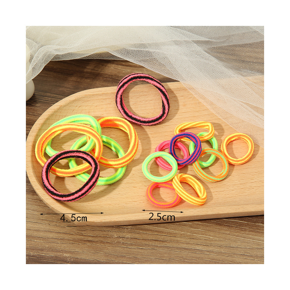 Candy-colored hair bands of various sizes, elastic hair ties, hair bands, straight supply without damaging hair, simple and multi-color hair bands and hair accessories Item Picture