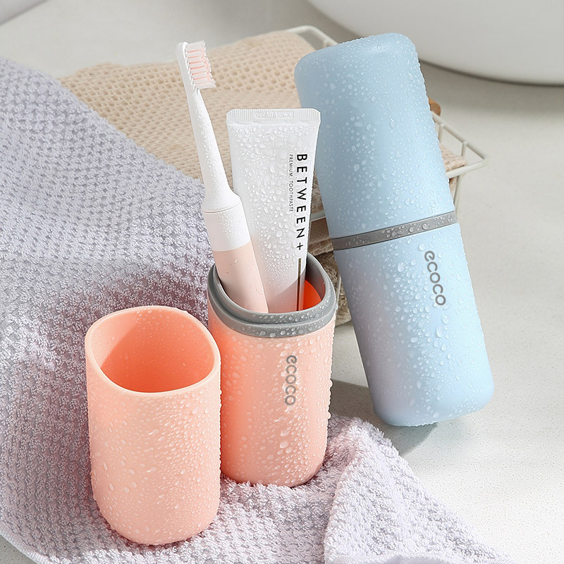 Travel wash set mouthwash cup light luxury portable tooth cup toothbrush storage box business travel brushing cup wholesale Specification drawing