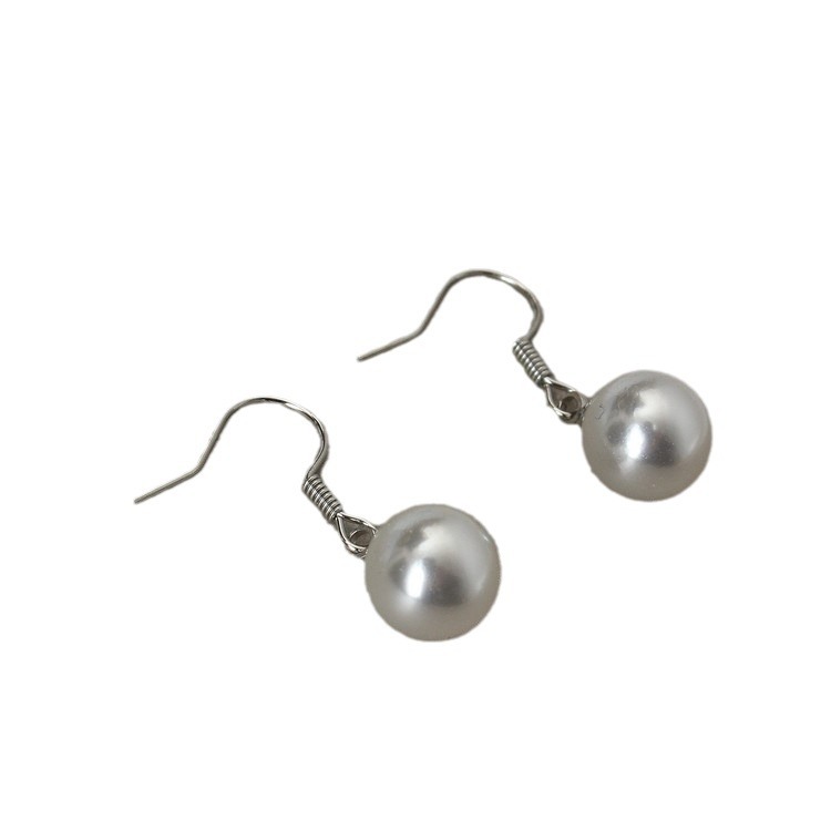 Factory direct sales of Korean version fashionable 10 pearl jewelry, earrings, stud earrings, women's earrings wholesale, 2-yuan store supply Item Picture