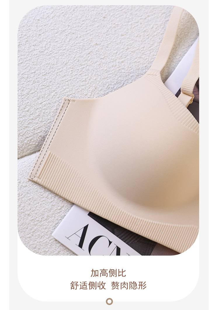 Seamless lingerie for women, small breasts gather together, no steel rings, comfortable and skin-friendly, soft support bra, thin lingerie for women pic 20