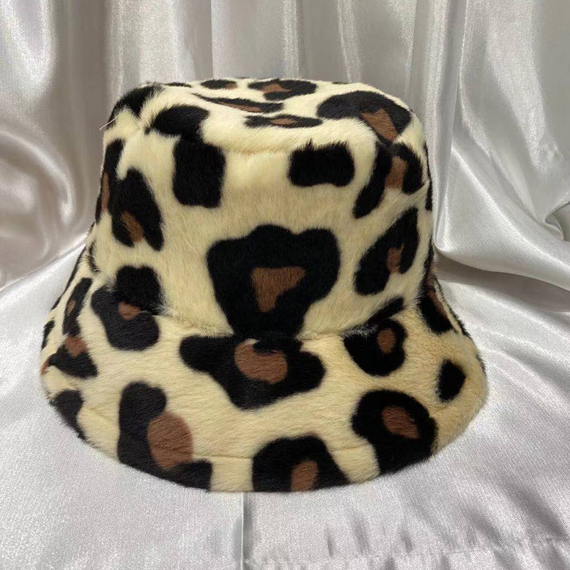 2021 New Autumn And Winter Warm Men And Women Tie Dye Wide Eared Dome Spot Geometric Pattern Fisherman Hat Tide details Picture