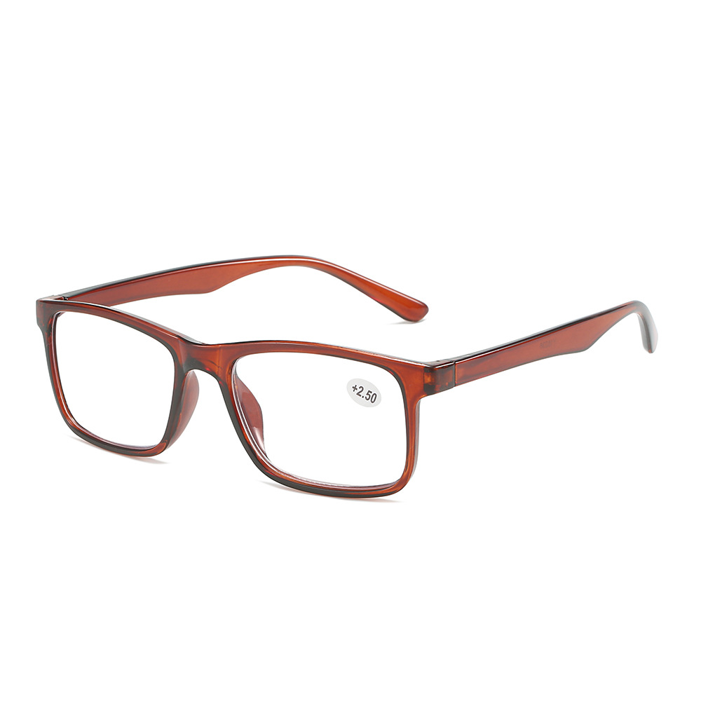 New minimalist square frame high-definition reading glasses, versatile full-frame portable reading glasses for both men and women, wholesale from the manufacturer Item Picture