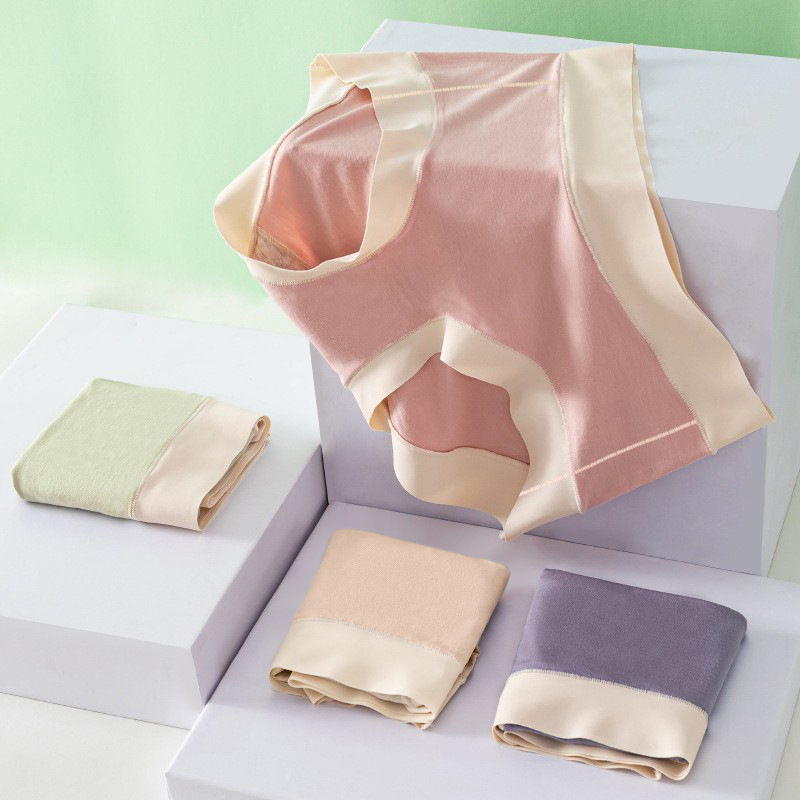 Japanese-style women's underwear with a mid-waist and a cinched abdomen, cute female student cotton underwear, skin-friendly, antibacterial and breathable triangle pants wholesale details Picture