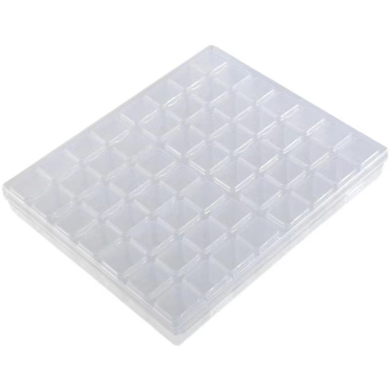 56 GRS de gran capacidad joyería uñas adornos caja de almacenamiento a prueba de polvo antioxidante multifuncional dormitorio estudiantil almacenamiento y organización Item Picture