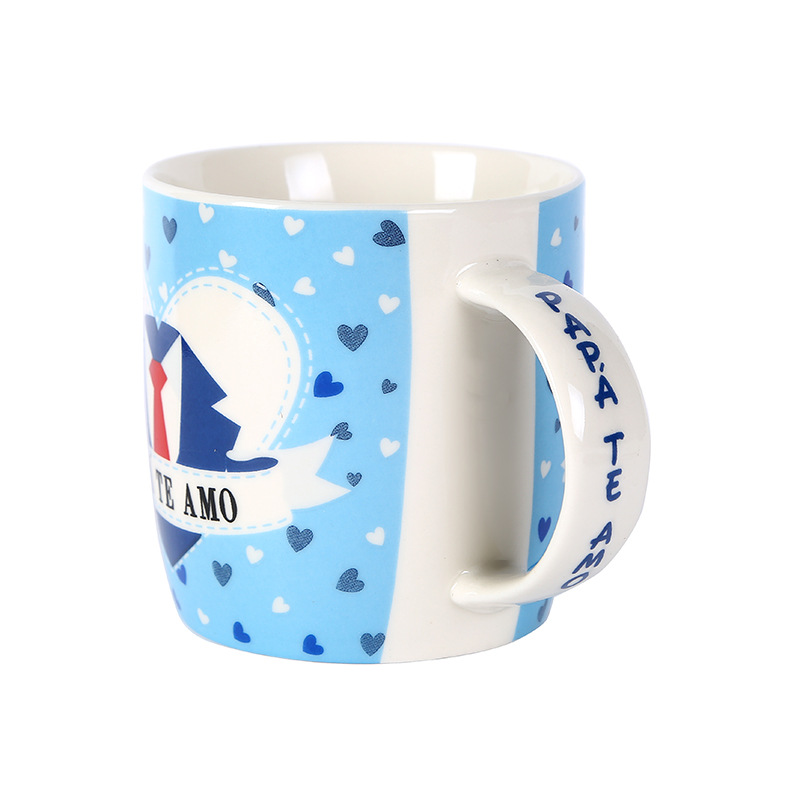 西语父亲节杯子陶瓷杯咖啡杯可做客图案ceramic father's day mug详情图2