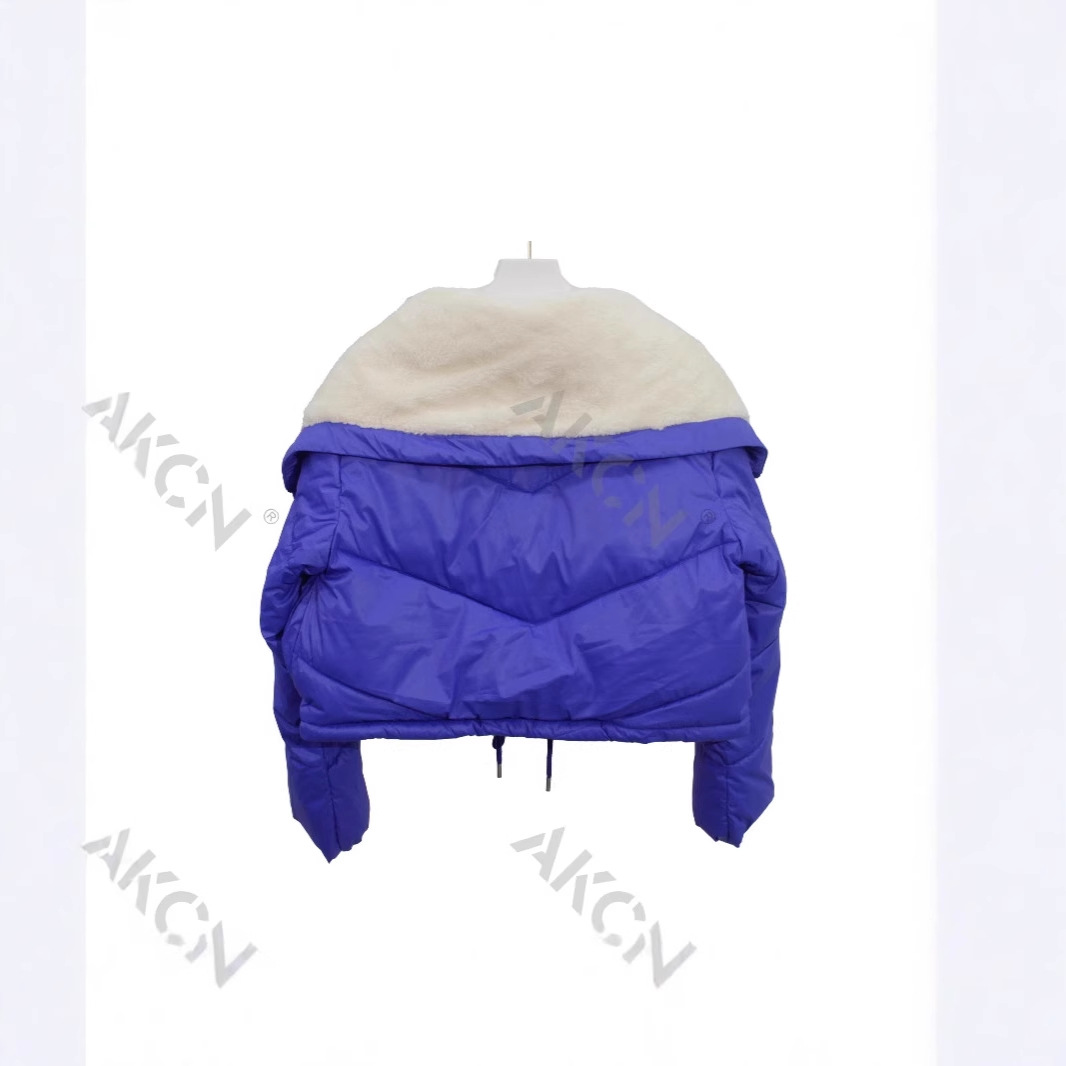 The 2025 winter new European Kendou-style cotton-padded jacket for women, a short and petite thickened cotton-padded jacket Item Picture