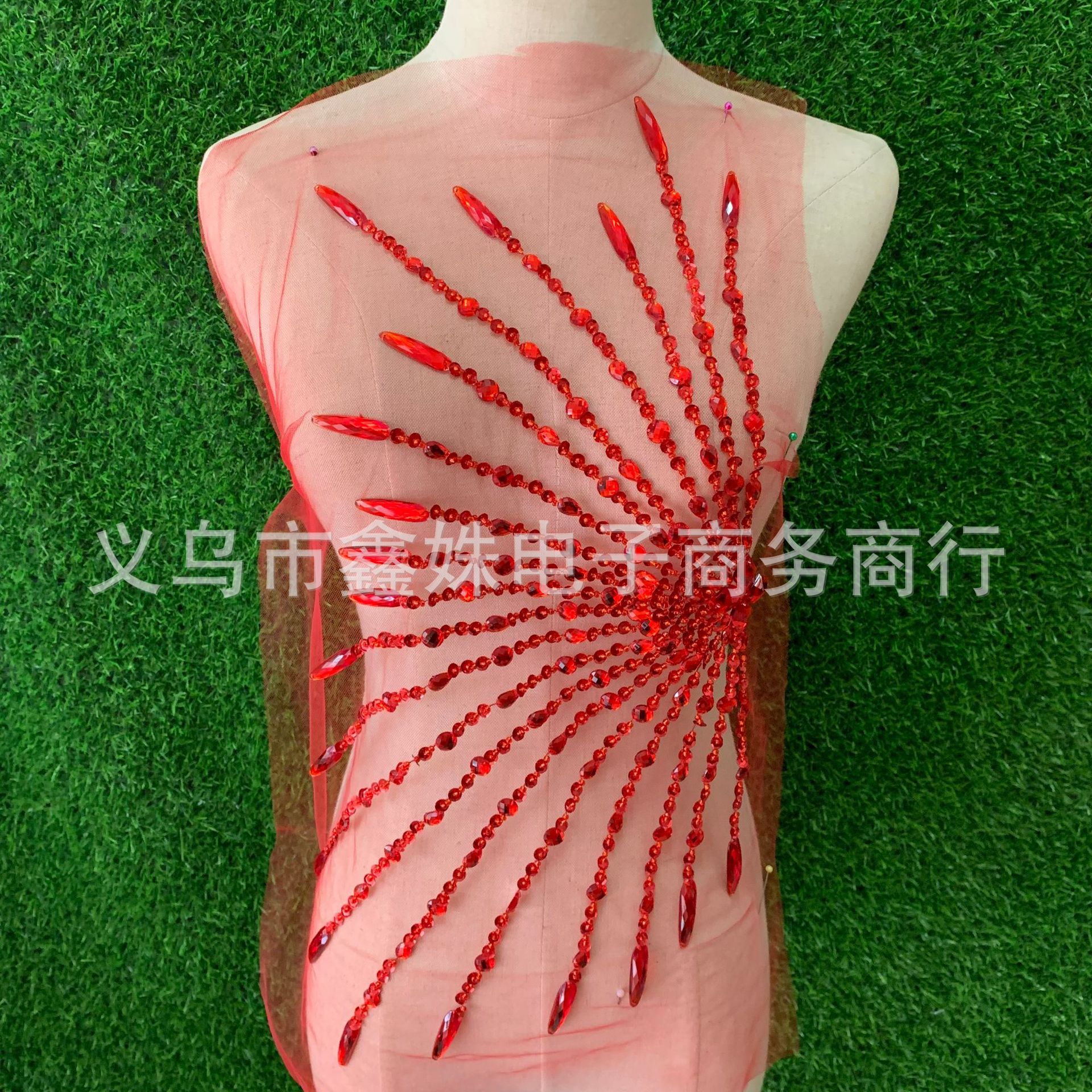 Heavy industry light luxury clothing, collar flowers, corsages, accessories, flowers, live streaming clothes, lace details Picture