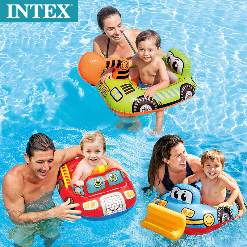 现货供应INTEX 婴幼儿童浮圈坐圈 宝宝戏水游泳圈座圈救生圈59586详情图1