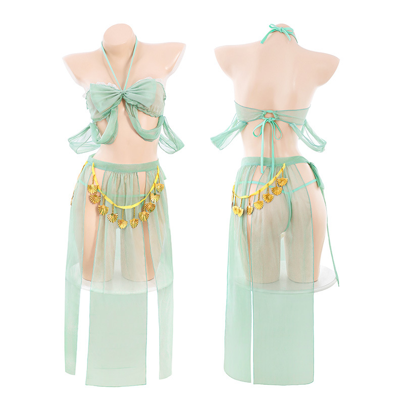 Sexy underwear ancient style fluttering butterfly lace-up piece skirt sexy Hanfu seductive set Western style 2400 Item Picture
