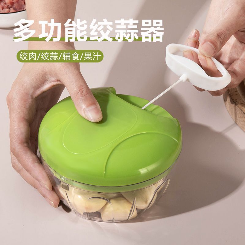 Small hand puller Chili blender Dumpling mince mincer Small kitchen tool puller garlic manual vegetable cutter full figure