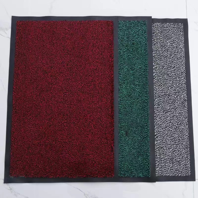 定制PVC割绒faro地垫商场进门入户踏地板毯除尘脚垫浴室吸水防滑跨境出口拼接地毯客厅卧室办公室自粘地垫宠物防滑垫儿童防