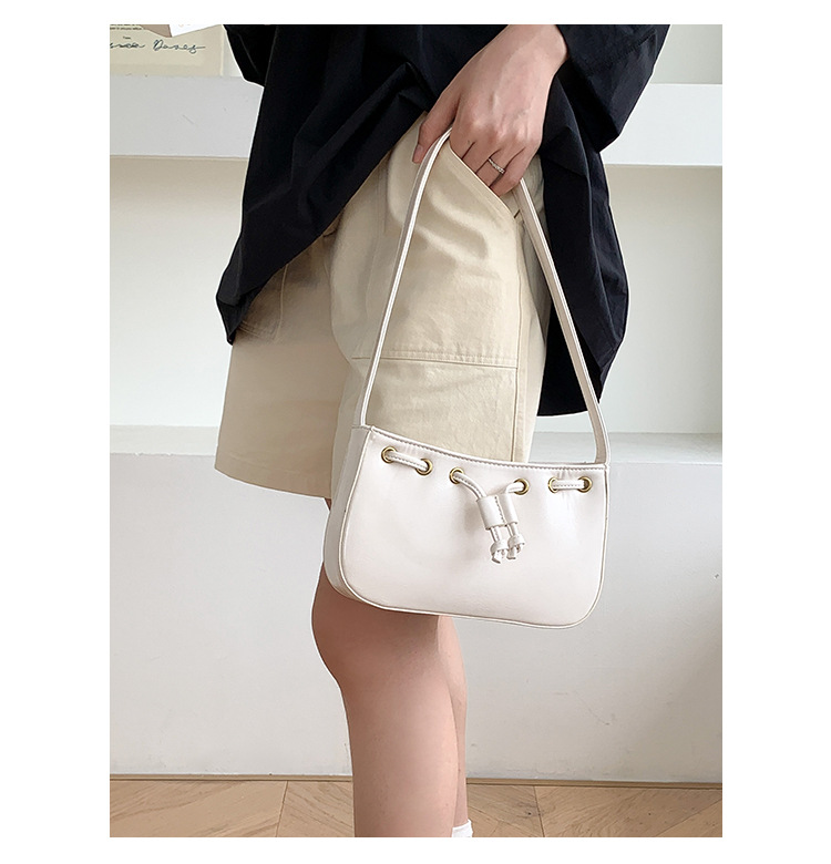 复古韩版新款时髦高级感手提小方包 气质简约通勤女士单肩腋下包详情10