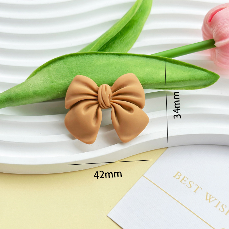 Cartoon simulation bow tie diy resin accessories, phone cases, cream glue DIY hair clips, wholesale of handcrafted materials pic 26