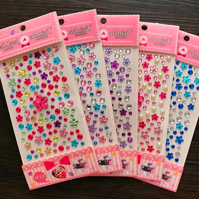 儿童宝石贴纸水晶钻石卡通贴女孩益智闪亮公主奖励贴画换装粘贴