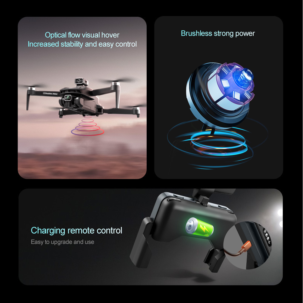The Cross-Border Aliexpress Bestseller V168 Brushless Gps Return High-Definition 8 Aerial Obstacle Avoidance Drone Is A Remote Control Aircraft For Foreign Trade Specification drawing