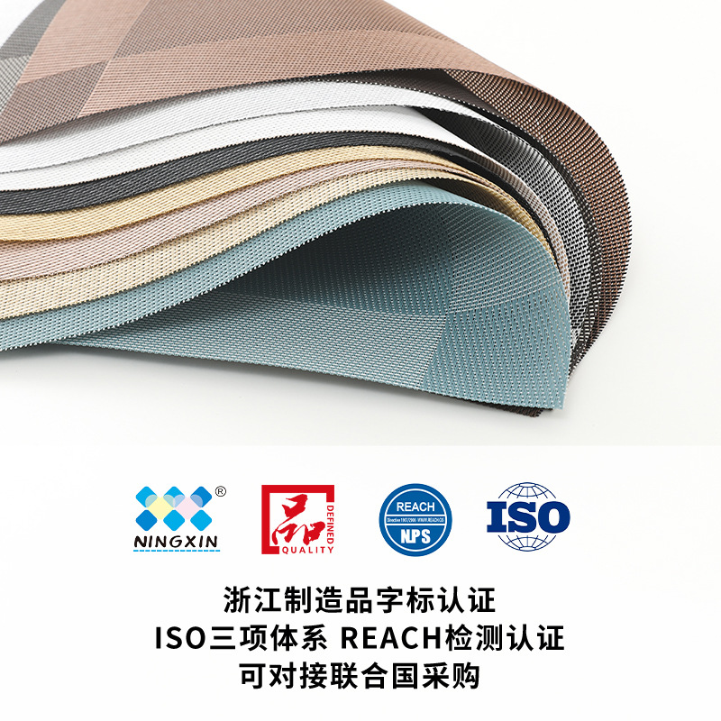 Ningxin Cross-Border Teslin Environmental Protection Pvc Placemat 30*45 Heat Insulation Non-Slip Table Mat Coaster Table Flag Western Placemat Application Scenario
