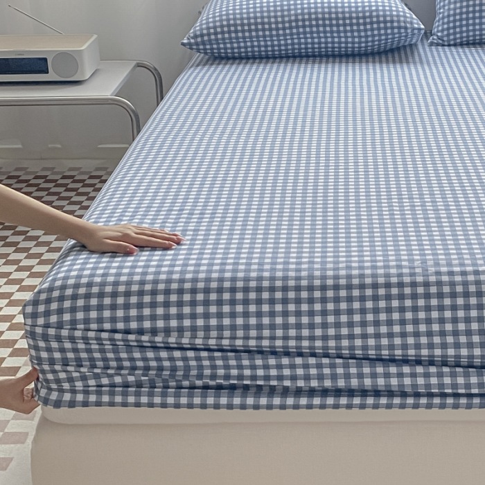 Thickened Bed Cover Single-Piece Simmons Bed Cover Protective Cover Dust Cover Mattress Cover 1.5 Solid Color Non-Slip Sheet Pillowcase Specification drawing