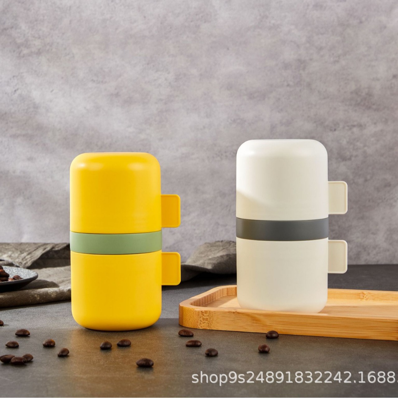 Taza de café multifuncional molienda de filtro de infusión de café integral bean mill portátil pequeño bean mill para camping al aire libre details Picture