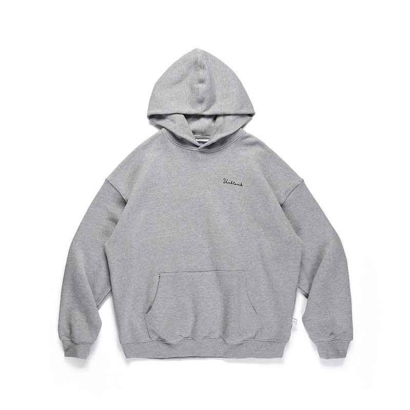 A loose-fitting, retro sporty style men's hoodie with a bold cursive pattern from the high streets of Japan, South Korea, Europe and America Specification image