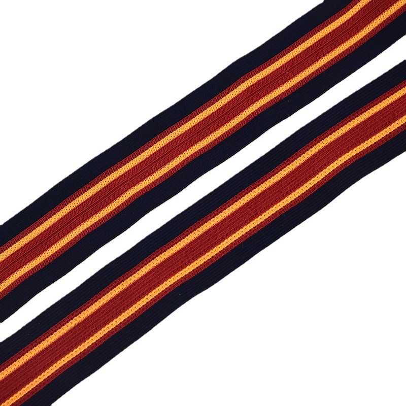 Sportswear Ball Suit Yarn-Dyed Ribbon Collar Cuff Webbing Jersey Webbing Striped Intercolored Webbing Side Strip Item Picture